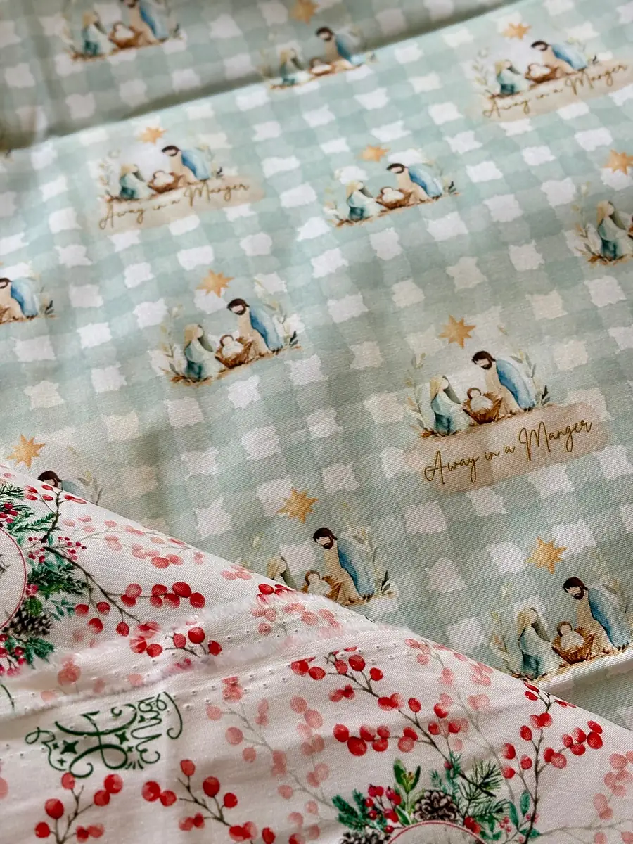 Away in a Manger · 100% Cotton Fabric, Sold Per 1/2 Metre, photo 3 of 3