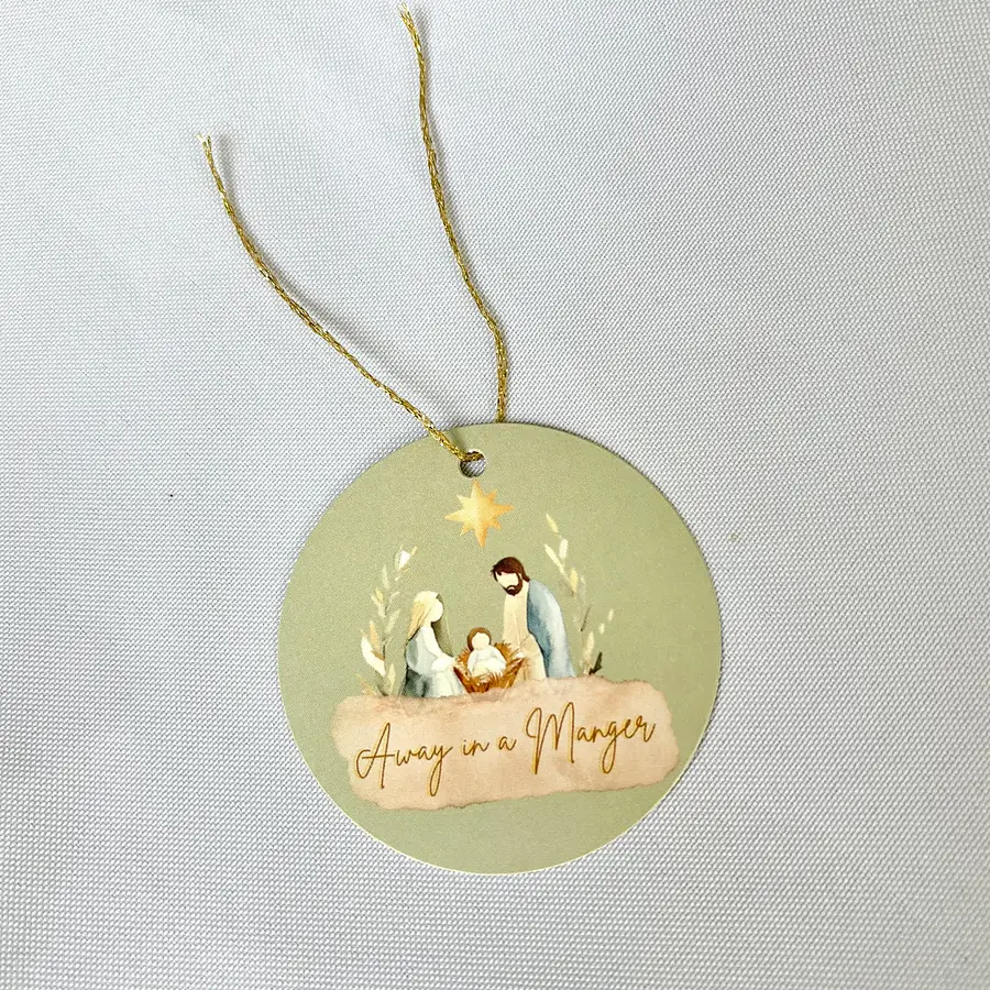 Away In A Manger · Gift Tags
