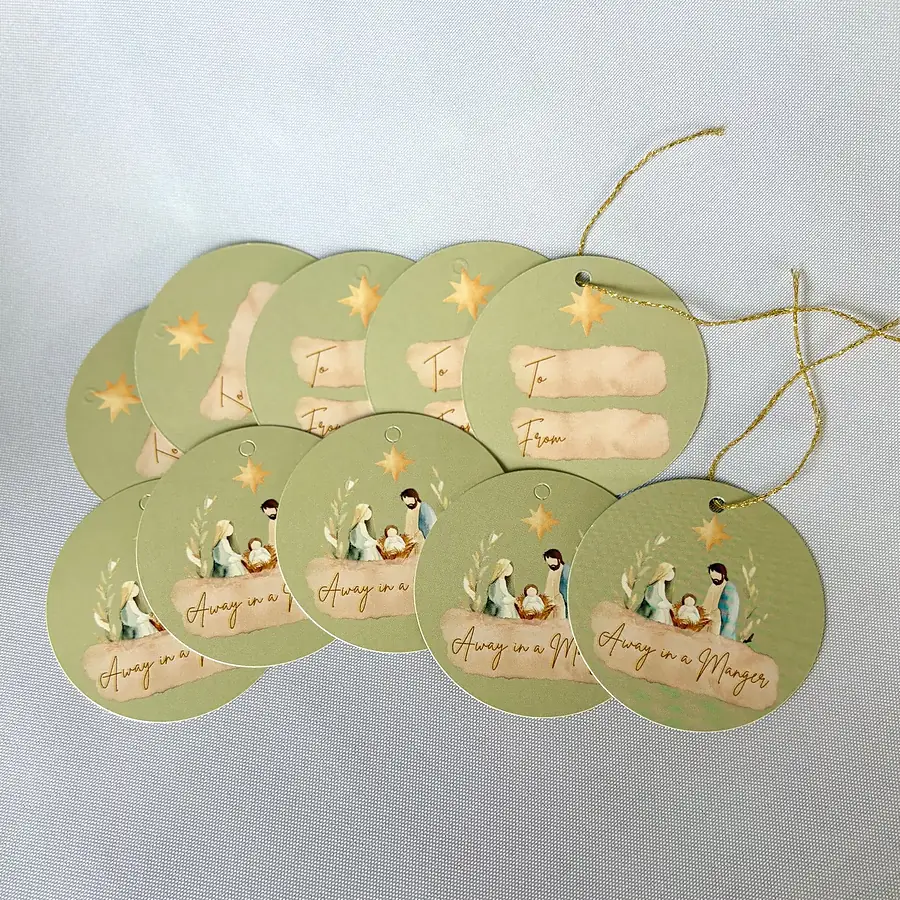 Away In A Manger · Gift Tags, photo 2 of 2
