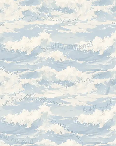 Be Still My Soul · 100% Cotton Fabric, Sold Per 1/2 Metre