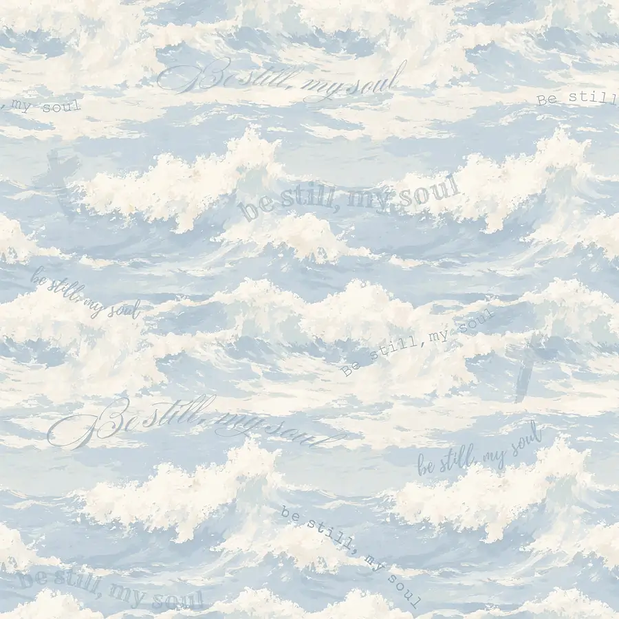 Be Still My Soul · 100% Cotton Fabric, Sold Per 1/2 Metre
