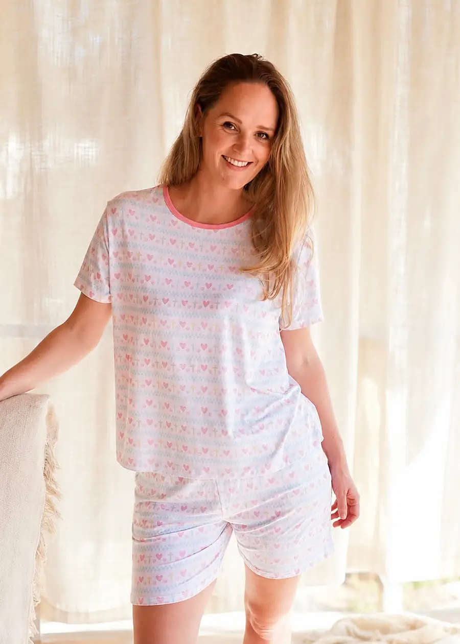Faithful Hearts · T-Shirt & Shorts Set · Adult · Cotton