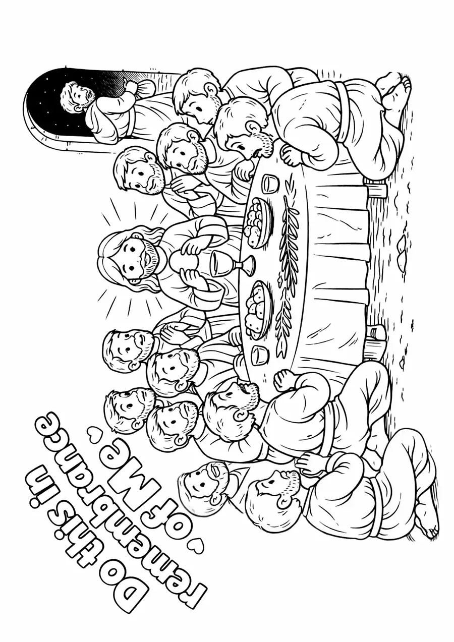 Free Children's Christian Easter Colouring-In, photo 2 of 4