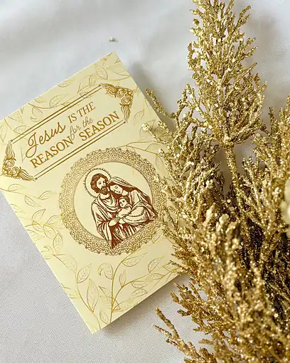 Golden Nativity · Christmas Cards