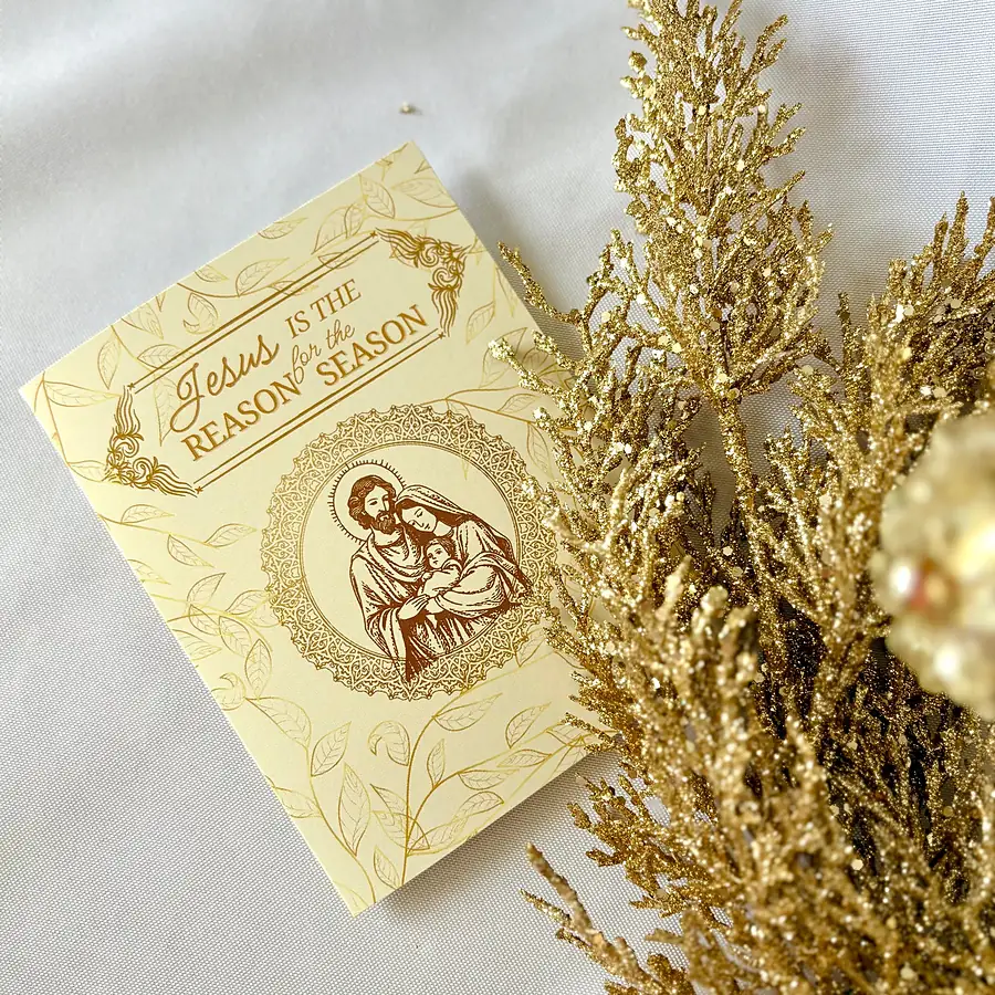 Golden Nativity · Christmas Cards