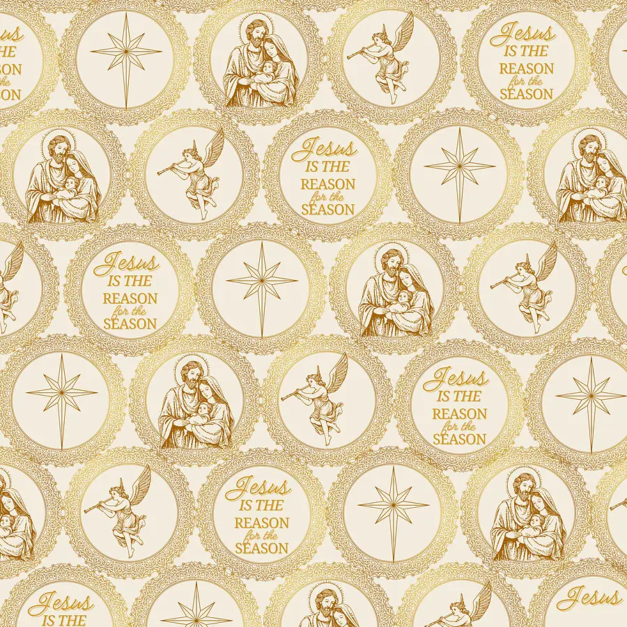 Golden Nativity · Wrapping Paper