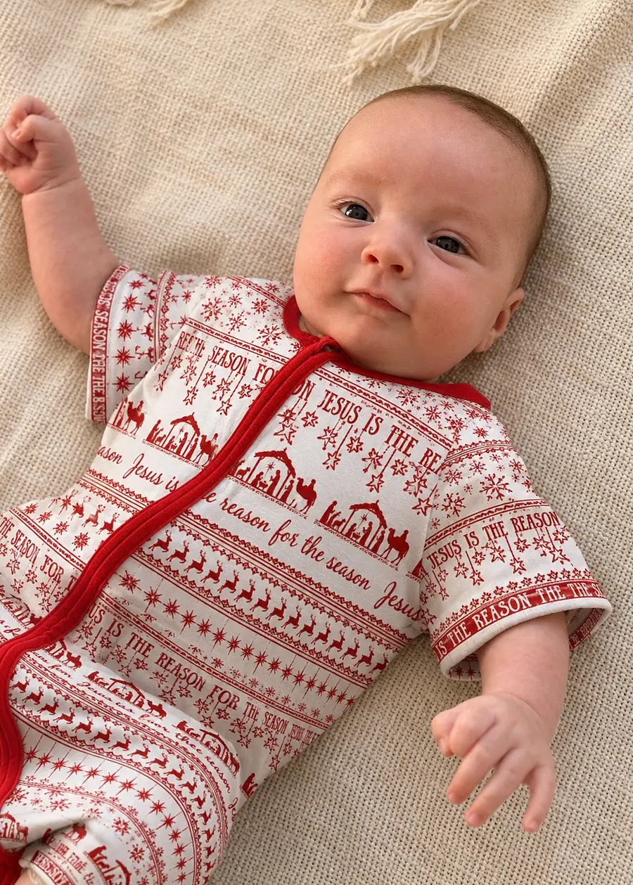 Jesus is the Reason · Baby Romper · Cotton