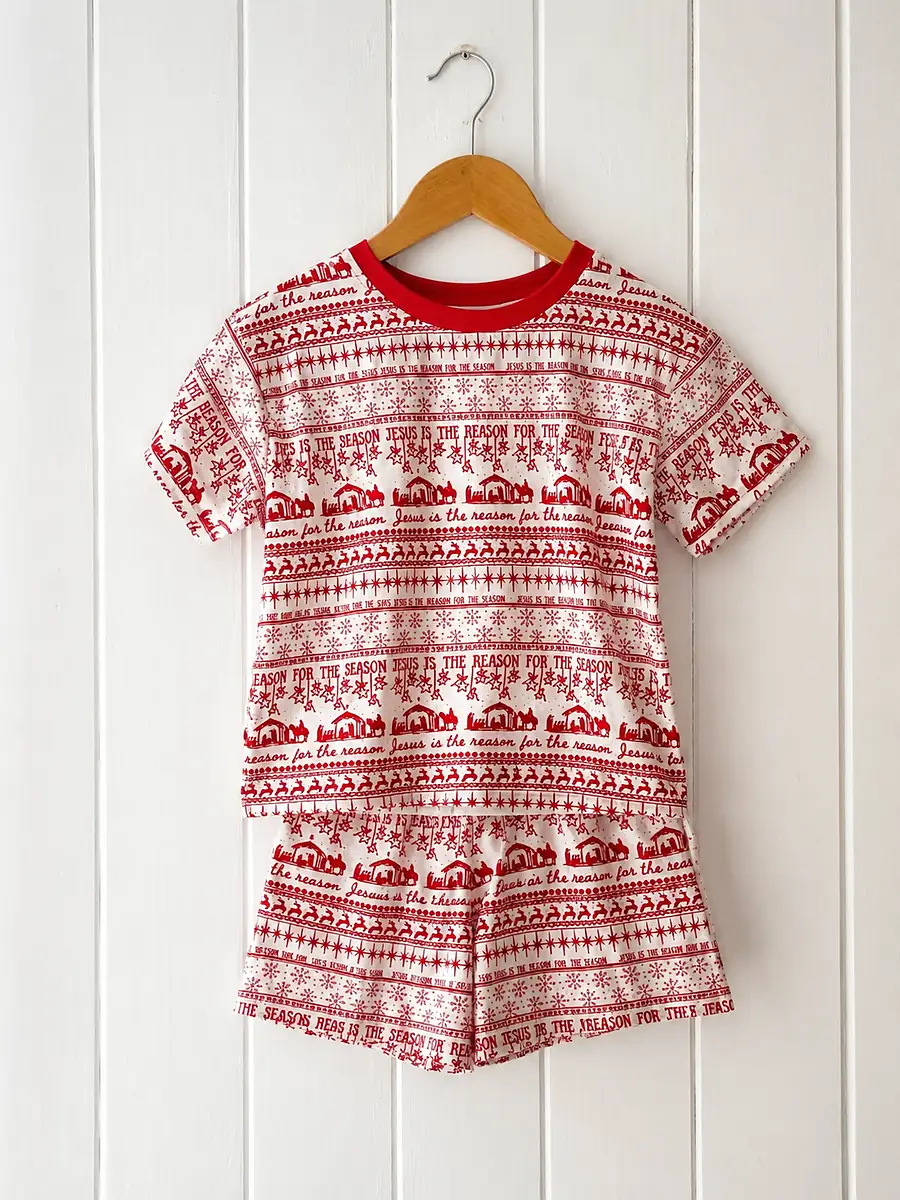 Jesus is the Reason · Children's T-Shirt & Shorts Set · Cotton, photo 2 of 5