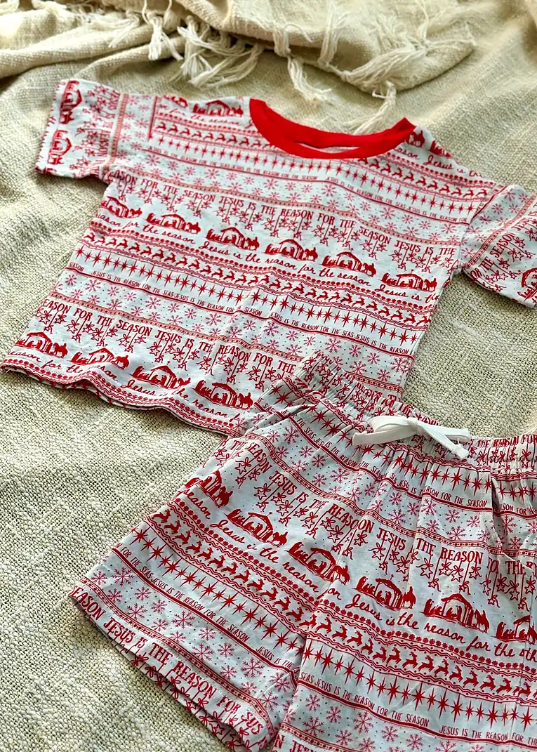 Jesus is the Reason · Children's T-Shirt & Shorts Set · Cotton, photo 3 of 5