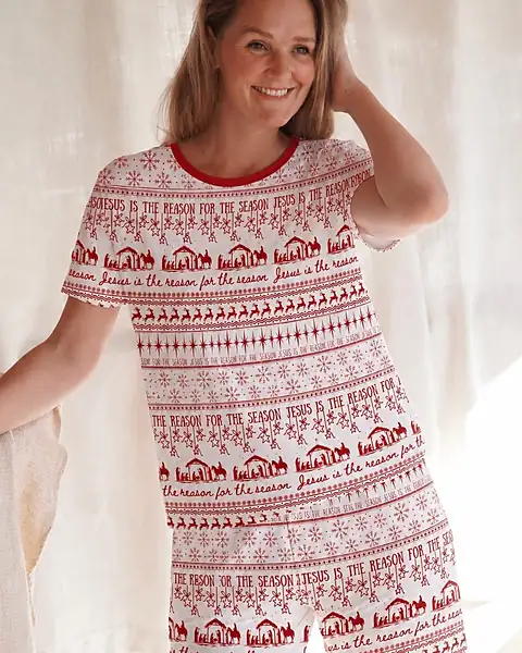 Unisex · Jesus is the Reason · T-Shirt & Shorts Set · Adult · Cotton