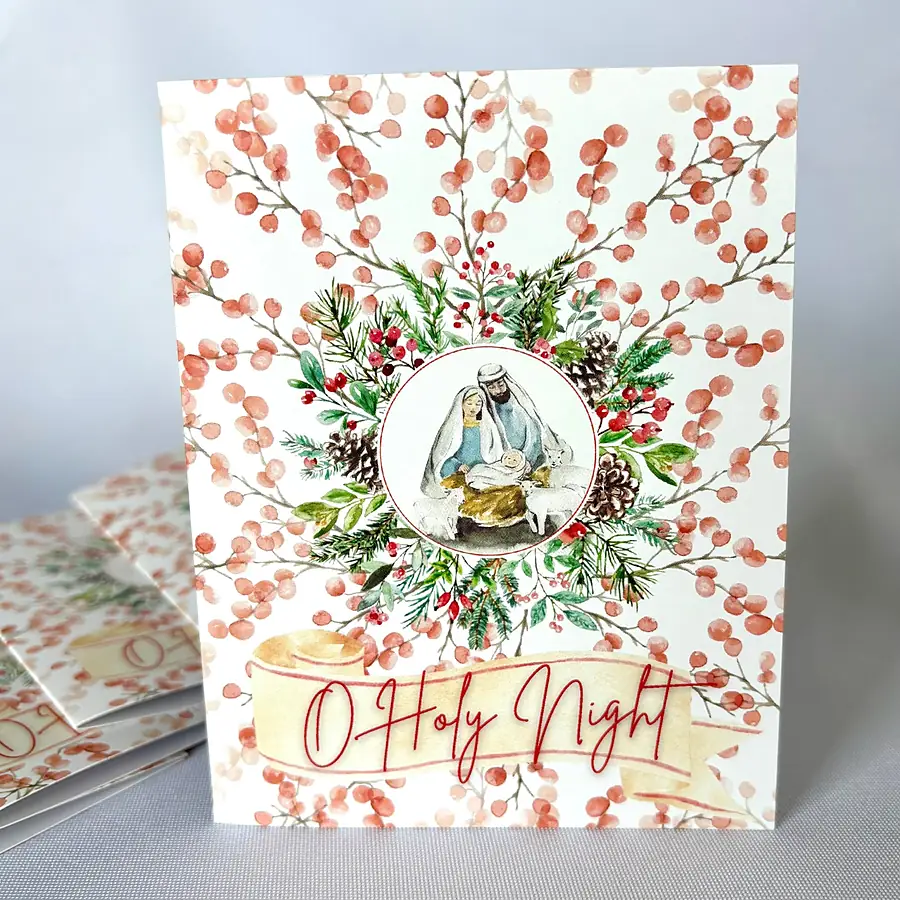 O Holy Night · Cherries Christmas Cards