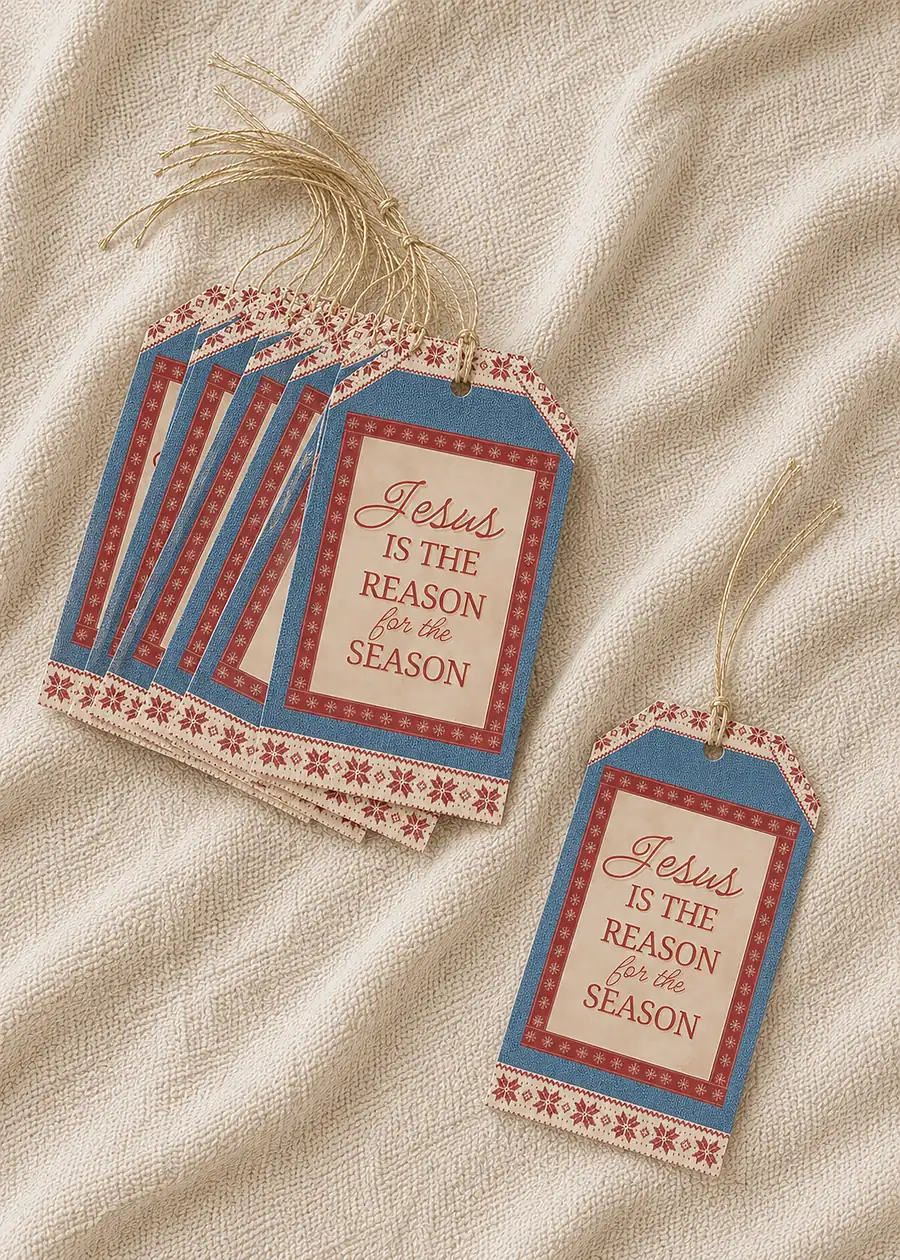 O Holy Night · Gift Tags, product mock-up 1 of 2