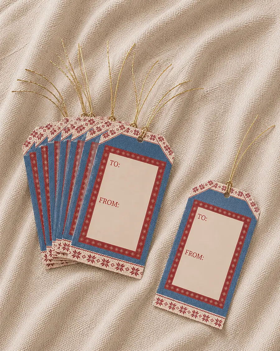 O Holy Night · Gift Tags, product mock-up 2 of 2