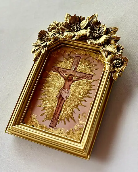 Rose Frame Greater Love Hath No Man