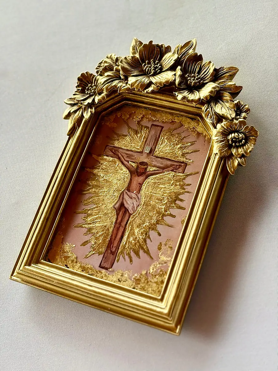 Rose Frame Greater Love Hath No Man