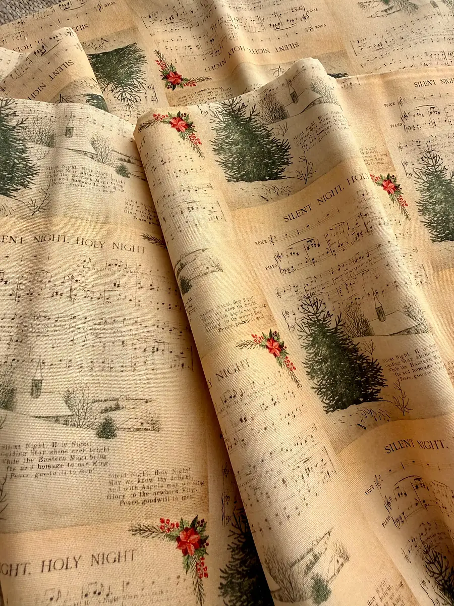 Silent Night · 100% Cotton Fabric, Sold Per 1/2 Metre, photo 2 of 3