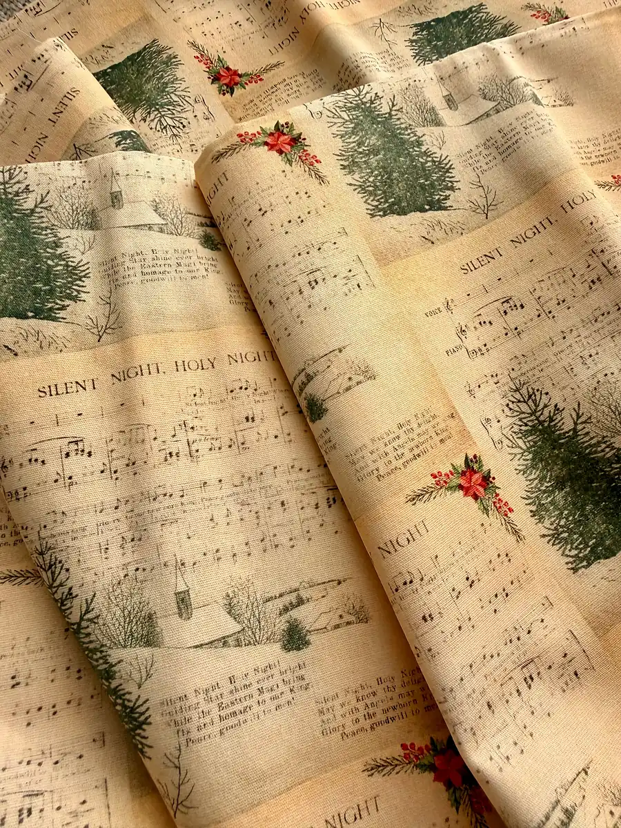 Silent Night · 100% Cotton Fabric, Sold Per 1/2 Metre, photo 3 of 3