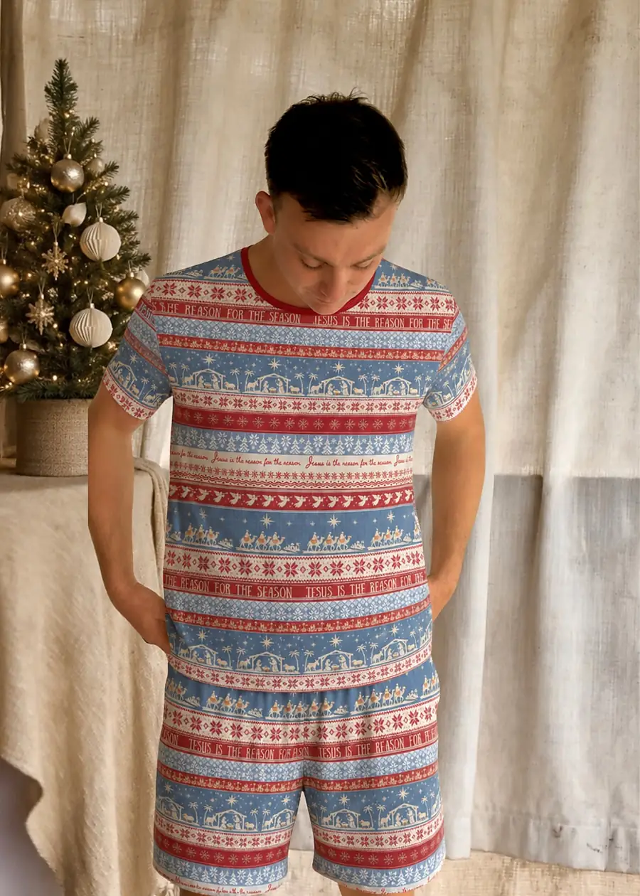 Unisex · O Holy Night · T-Shirt & Shorts Set · Bamboo, photo 2 of 3